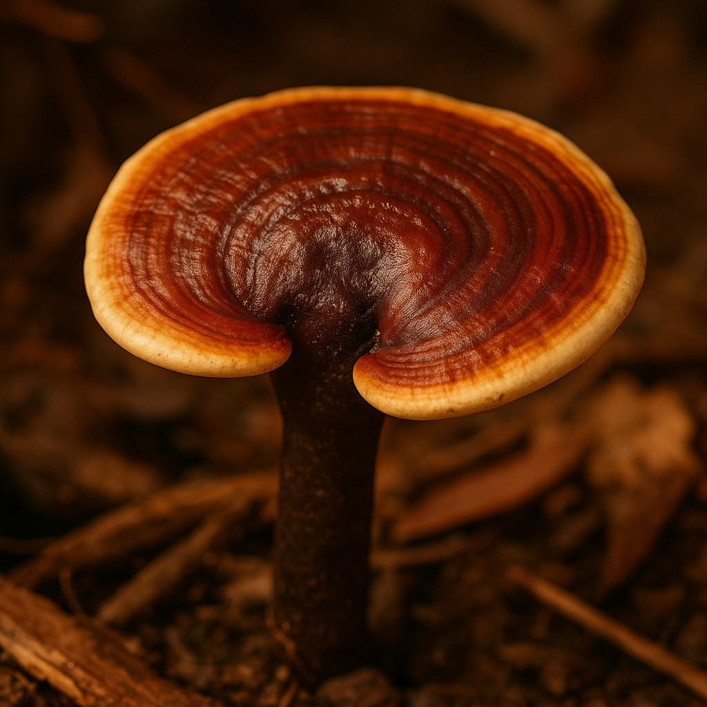 Reishi, azaz pecsétviaszgomba (Ganoderma lucidum) termőteste